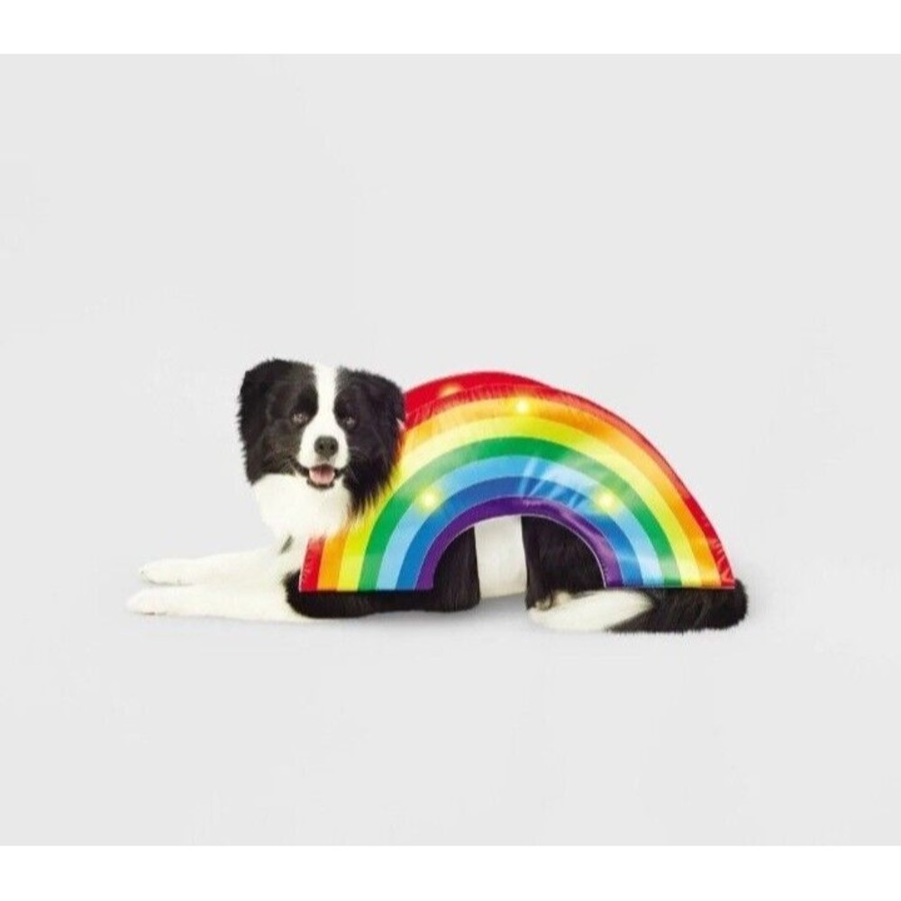 Hyde and EEK! Boutique LED Rainbow Soft Brights‎ Dog and Cat Costume, Large